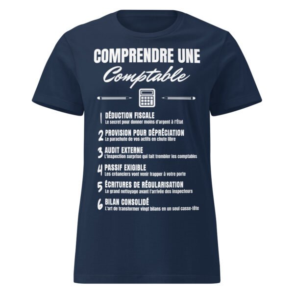 T-shirt Femme "Comprendre une Comptable" - Le Décodeur du Jargon Comptable 🧮 – Image 5