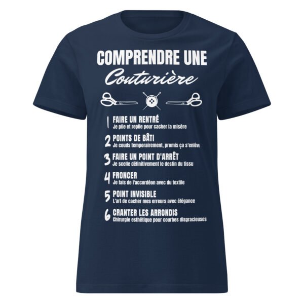 T-shirt Femme "Comprendre une Couturière" - L'humour décousu ! 🧵✂️ – Image 5