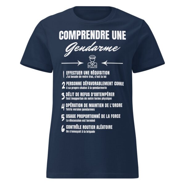 T-shirt Femme "Comprendre une Gendarme" - Le Jargon hilarant des forces de l’ordre – Image 5