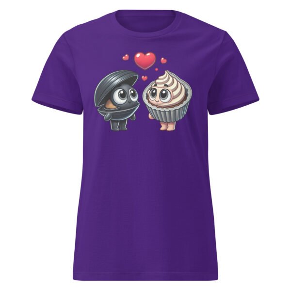 T-shirt Femme "L'amour entre deux Moules" - Cadeau Humour pour les Passionnées de Cuisine🧁🐚 – Image 7