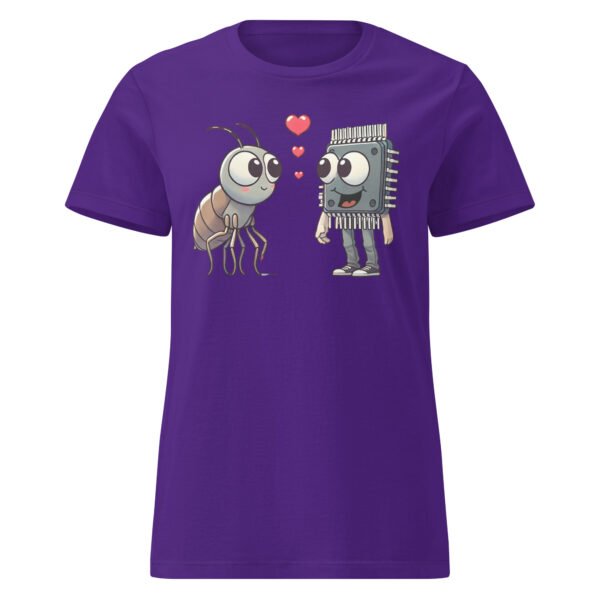 T-shirt Femme "Puces amoureuses" - cadeau geek informaticienne 🐞💻 – Image 7