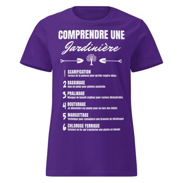 T-shirt Femme "Comprendre une Jardinière Paysagiste" - Le jargon décrypté 🌱 – Image 5