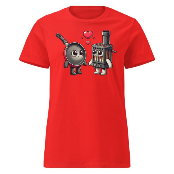 T-SHIRT Femme "AMOUR ENTRE POÊLES" : QUAND CUISINE ET CHAUFFAGE FONT DES ÉTINCELLES ! 🔥❤️ – Image 8