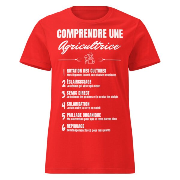 T-SHIRT FEMME "COMPRENDRE UNE AGRICULTRICE" - DÉCRYPTEZ LE LANGAGE SECRET DU POTAGER ! 🌱 – Image 6