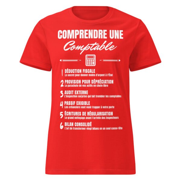 T-shirt Femme "Comprendre une Comptable" - Le Décodeur du Jargon Comptable 🧮 – Image 7