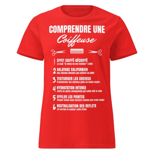 ✂️T-SHIRT Femme "COMPRENDRE UNE COIFFEUSE" - LE DÉCODEUR HILARANT DES PROS DU CHEVEUX – Image 7