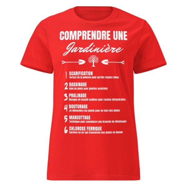 T-shirt Femme "Comprendre une Jardinière Paysagiste" - Le jargon décrypté 🌱 – Image 6