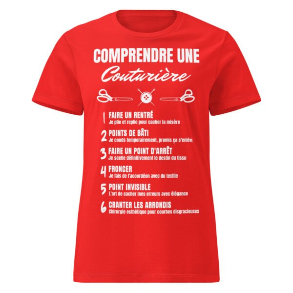T-shirt Femme "Comprendre une Couturière" - L'humour décousu ! 🧵✂️ – Image 7