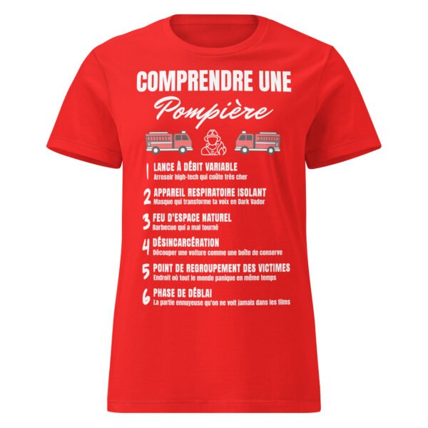 T-shirt Femme "Comprendre une Pompier" - Le Décodeur du Jargon des Héroïnes du Feu 🔥 – Image 7