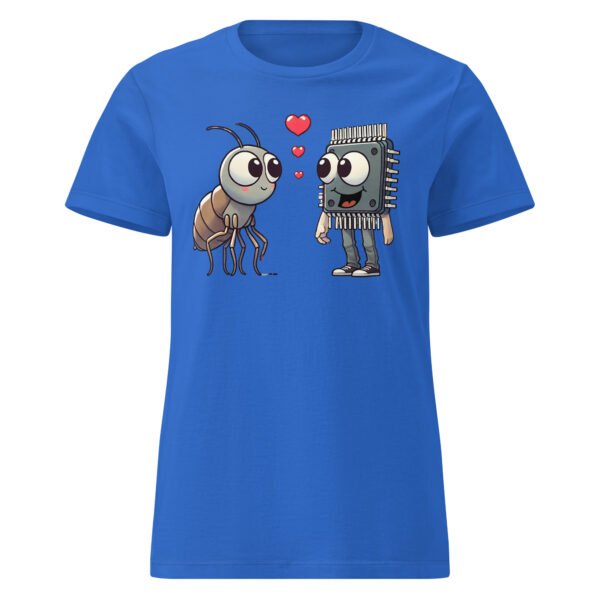 T-shirt Femme "Puces amoureuses" - cadeau geek informaticienne 🐞💻 – Image 9