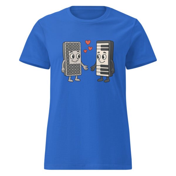T-shirt Femme "Claviers Amoureux" - Cadeau geek pour informaticienne et musicienne 🎹💻 – Image 9