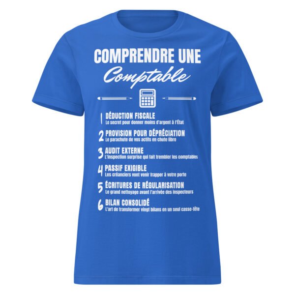 T-shirt Femme "Comprendre une Comptable" - Le Décodeur du Jargon Comptable 🧮 – Image 8