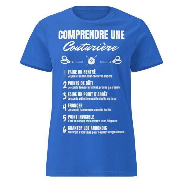 T-shirt Femme "Comprendre une Couturière" - L'humour décousu ! 🧵✂️ – Image 8