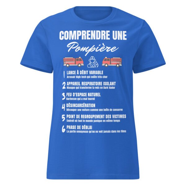 T-shirt Femme "Comprendre une Pompier" - Le Décodeur du Jargon des Héroïnes du Feu 🔥 – Image 8