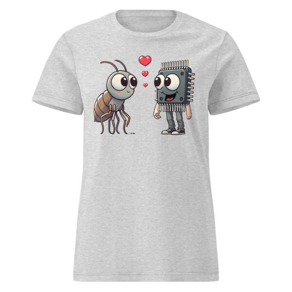 T-shirt Femme "Puces amoureuses" - cadeau geek informaticienne 🐞💻 – Image 14