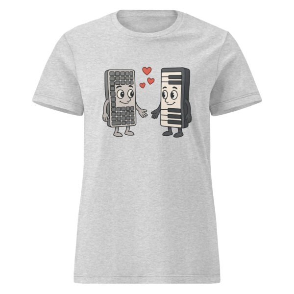 T-shirt Femme "Claviers Amoureux" - Cadeau geek pour informaticienne et musicienne 🎹💻 – Image 14