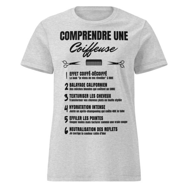 ✂️T-SHIRT Femme "COMPRENDRE UNE COIFFEUSE" - LE DÉCODEUR HILARANT DES PROS DU CHEVEUX – Image 17