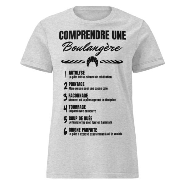 T-shirt Femme "Comprendre une boulangère" : Le jargon humoristique de la boulangerie 🍞 – Image 16