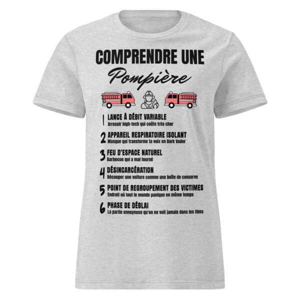 T-shirt Femme "Comprendre une Pompier" - Le Décodeur du Jargon des Héroïnes du Feu 🔥 – Image 17