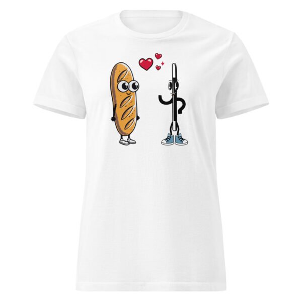 T-shirt Femme "Amour entre baguettes" - Quand deux baguettes se rencontrent 🥖✨