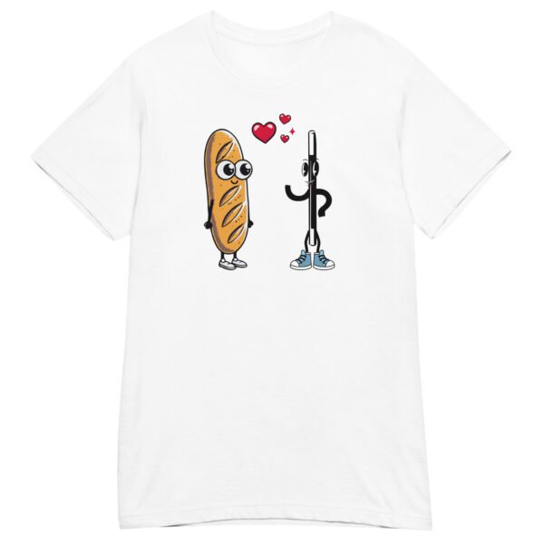 T-shirt Femme "Amour entre baguettes" - Quand deux baguettes se rencontrent 🥖✨ – Image 2