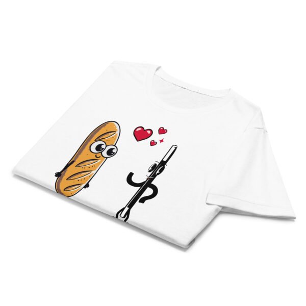 T-shirt Femme "Amour entre baguettes" - Quand deux baguettes se rencontrent 🥖✨ – Image 4