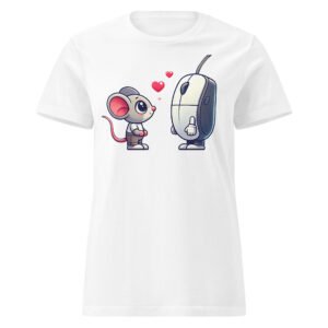 T-shirt Femme "Coup de Foudre entre souris" 🐭💻