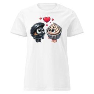 T-shirt Femme "L'amour entre deux Moules" - Cadeau Humour pour les Passionnées de Cuisine🧁🐚