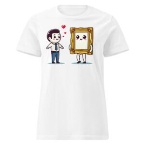 T-shirt Femme "Cadres amoureux" : l'Humour avec Style