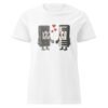 T-shirt Femme "Claviers Amoureux" - Cadeau geek pour informaticienne et musicienne 🎹💻