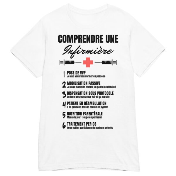 T-shirt Femme "Comprendre une Infirmière" - Le Décodeur du Jargon Médical 🏥👩‍⚕️ – Image 2