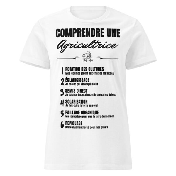 T-SHIRT FEMME "COMPRENDRE UNE AGRICULTRICE" - DÉCRYPTEZ LE LANGAGE SECRET DU POTAGER ! 🌱 – Image 11