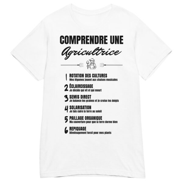 T-SHIRT FEMME "COMPRENDRE UNE AGRICULTRICE" - DÉCRYPTEZ LE LANGAGE SECRET DU POTAGER ! 🌱 – Image 12