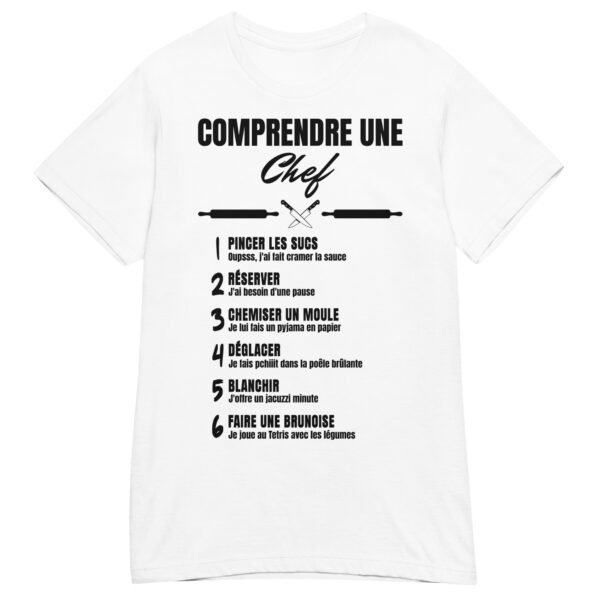 🔪 T-SHIRT FEMME "COMPRENDRE UNE CHEF CUISTO" : LES JARGONS CULINAIRES HILARANTS ! – Image 14