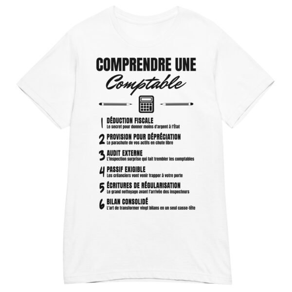 T-shirt Femme "Comprendre une Comptable" - Le Décodeur du Jargon Comptable 🧮 – Image 14