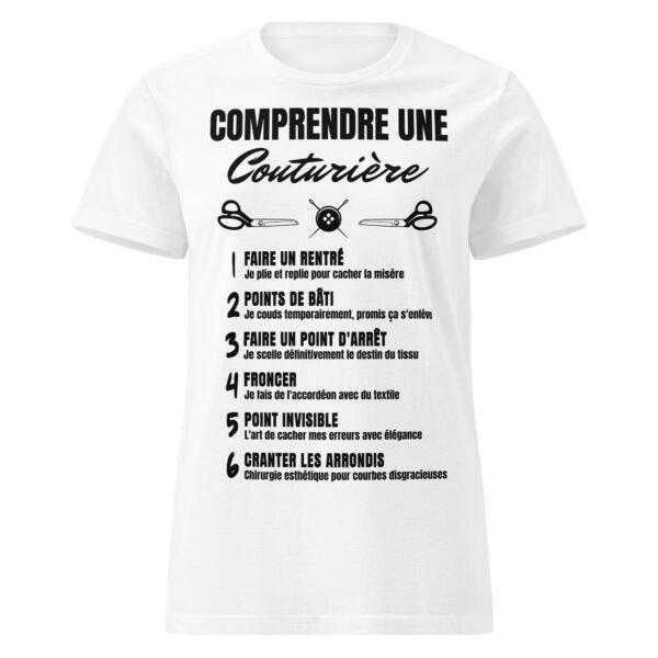 T-shirt Femme "Comprendre une Couturière" - L'humour décousu ! 🧵✂️ – Image 13