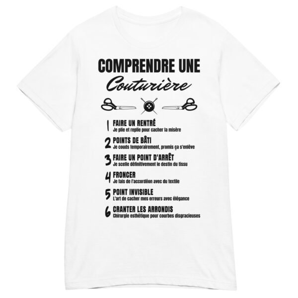 T-shirt Femme "Comprendre une Couturière" - L'humour décousu ! 🧵✂️ – Image 14