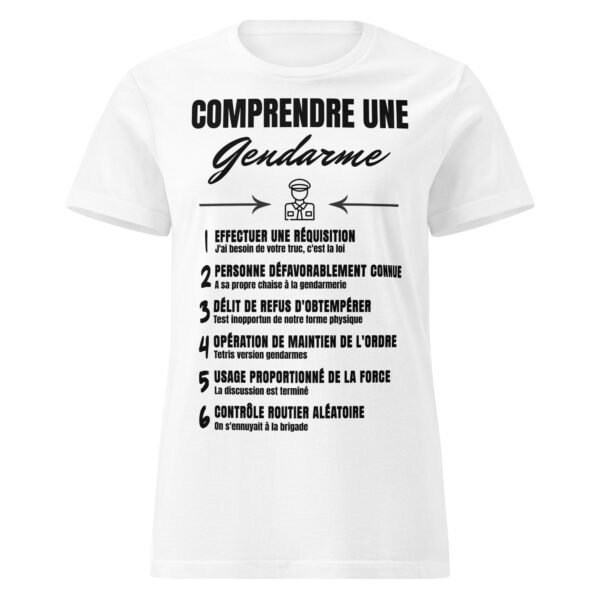 T-shirt Femme "Comprendre une Gendarme" - Le Jargon hilarant des forces de l’ordre – Image 13