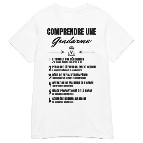 T-shirt Femme "Comprendre une Gendarme" - Le Jargon hilarant des forces de l’ordre – Image 14