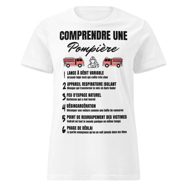 T-shirt Femme "Comprendre une Pompier" - Le Décodeur du Jargon des Héroïnes du Feu 🔥 – Image 13