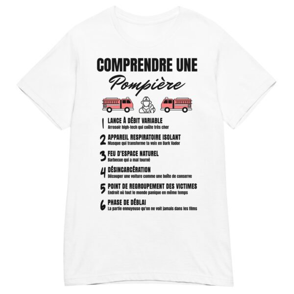 T-shirt Femme "Comprendre une Pompier" - Le Décodeur du Jargon des Héroïnes du Feu 🔥 – Image 14
