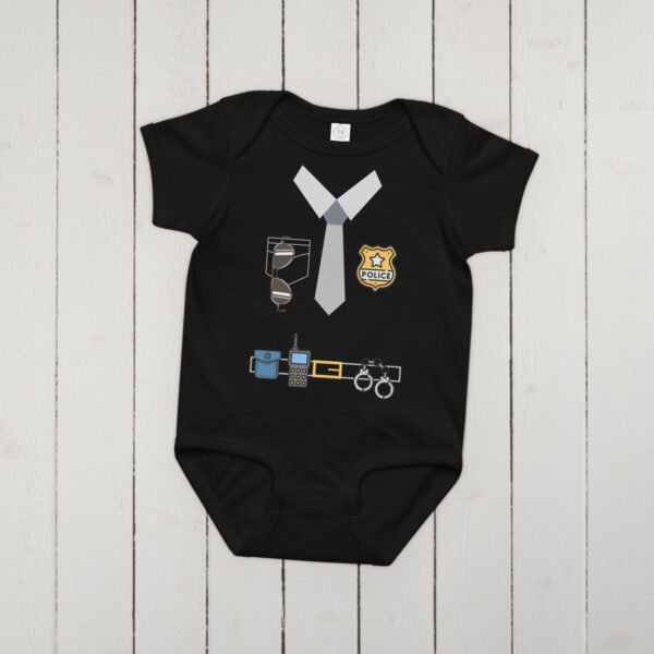 👮‍♂️ Body bébé déguisement policier – Douceur, humour & fierté familiale – Image 3