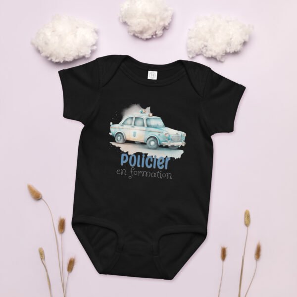🚓 Body bébé "Policier en formation" – Confort et humour pour les petits policier en devenir – Image 5