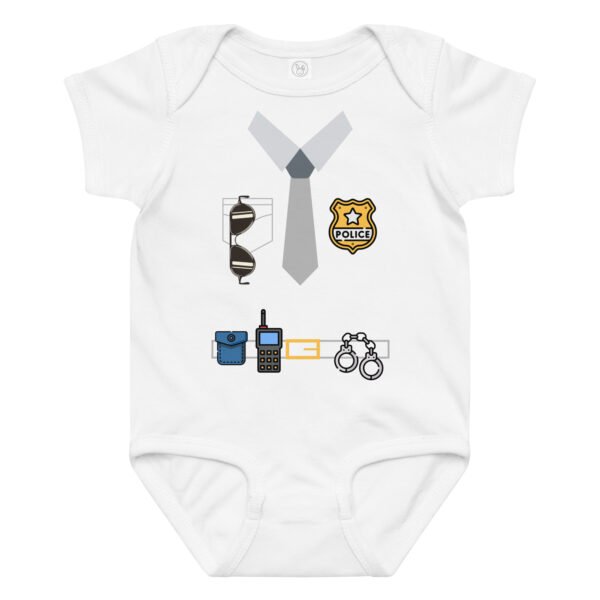 👮‍♂️ Body bébé déguisement policier – Douceur, humour & fierté familiale – Image 7