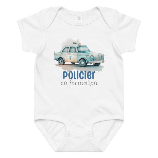 🚓 Body bébé "Policier en formation" – Confort et humour pour les petits policier en devenir – Image 9
