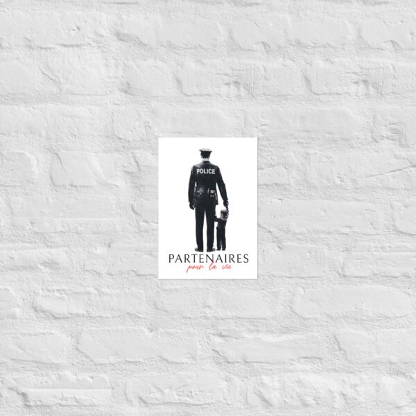 👮‍♂️ Poster « Partenaires pour la vie » – Policier & son fils – Image 4