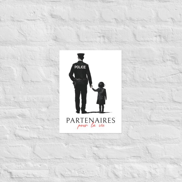 👮‍♀️ Poster "Partenaires pour la vie" – Policier & sa fille – Image 5