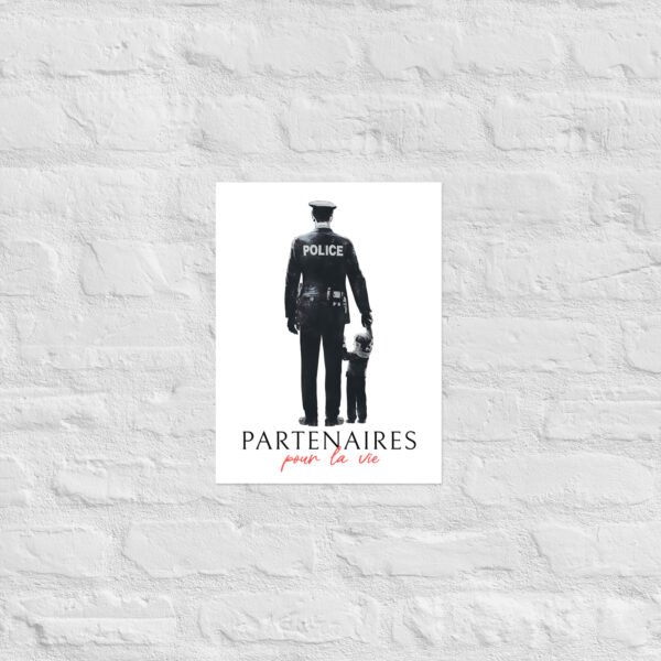 👮‍♂️ Poster « Partenaires pour la vie » – Policier & son fils – Image 5
