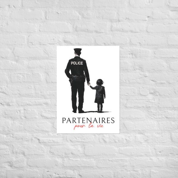 👮‍♀️ Poster "Partenaires pour la vie" – Policier & sa fille – Image 6