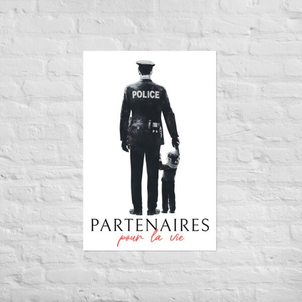 👮‍♂️ Poster « Partenaires pour la vie » – Policier & son fils – Image 7